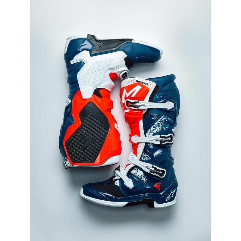Botas de motocross Alpinestars TECH 7 UNITY rojo-blanco-azul