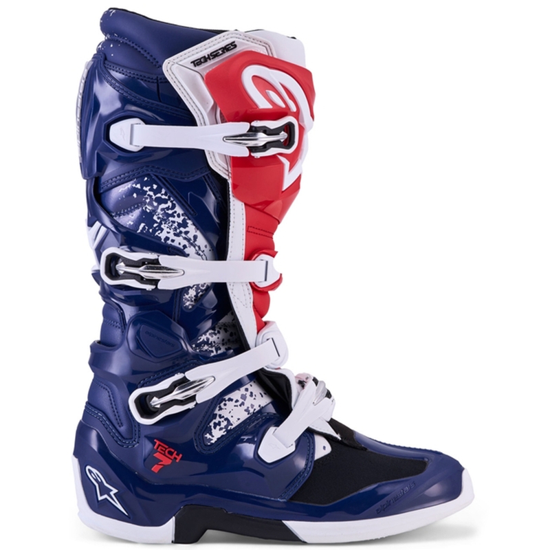 Botas de motocross Alpinestars TECH 7 UNITY rojo-blanco-azul