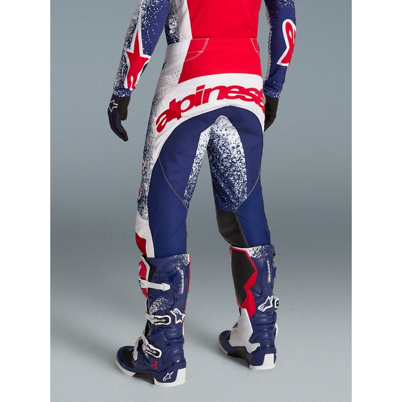 Pantalones de motocross Alpinestars Techstar Edición Limitada Unity Rojo-Blanco-Azul