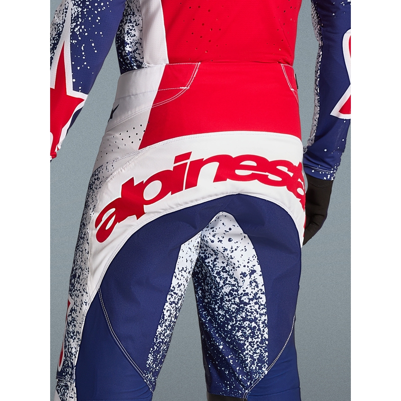 Pantalones de motocross Alpinestars Techstar Edición Limitada Unity Rojo-Blanco-Azul