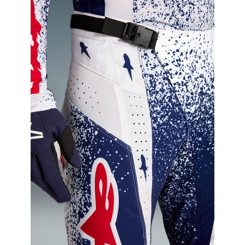 Pantalones de motocross Alpinestars Techstar Edición Limitada Unity Rojo-Blanco-Azul