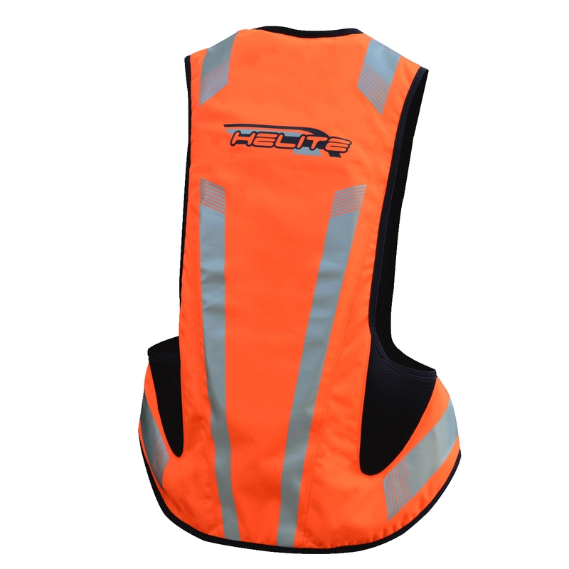 Chaleco airbag HELITE Turtle 2 naranja fluo