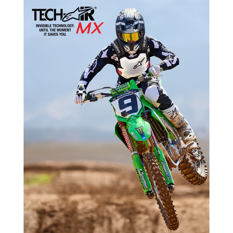 Chaleco con airbag Alpinestars TECH-AIR®MX Plasma System blanco-negro-rojo