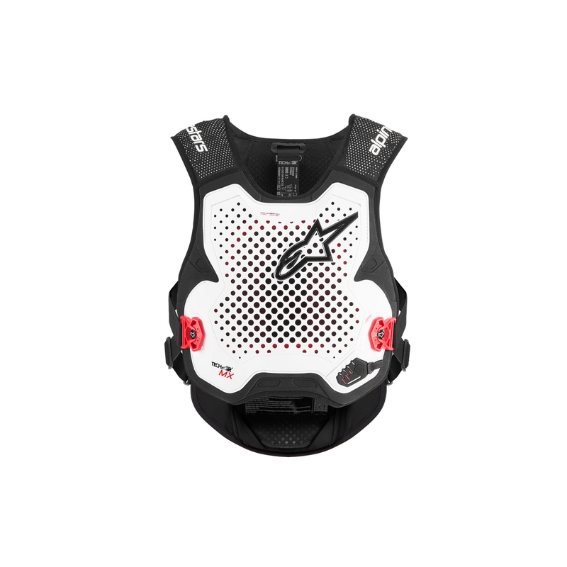 Chaleco con airbag Alpinestars TECH-AIR®MX Plasma System blanco-negro-rojo