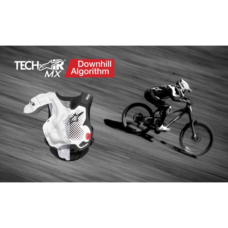 Chaleco con airbag Alpinestars TECH-AIR®MX Plasma System blanco-negro-rojo