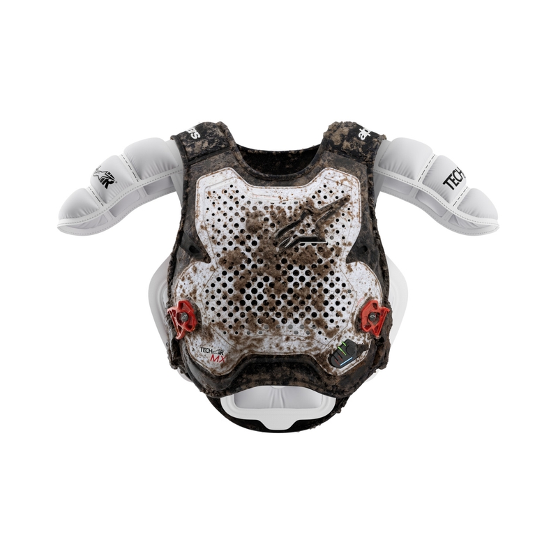Chaleco con airbag Alpinestars TECH-AIR®MX Plasma System blanco-negro-rojo
