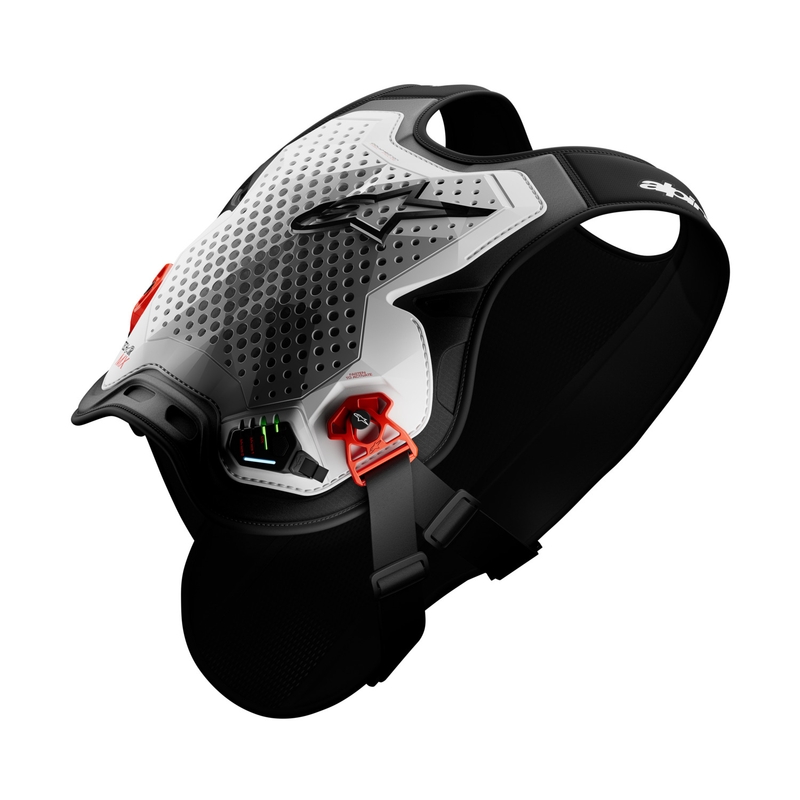 Chaleco con airbag Alpinestars TECH-AIR®MX Plasma System blanco-negro-rojo