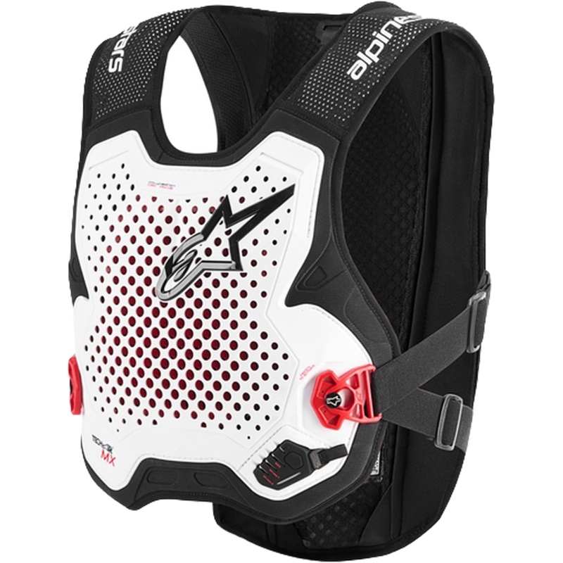 Chaleco con airbag Alpinestars TECH-AIR®MX Plasma System blanco-negro-rojo