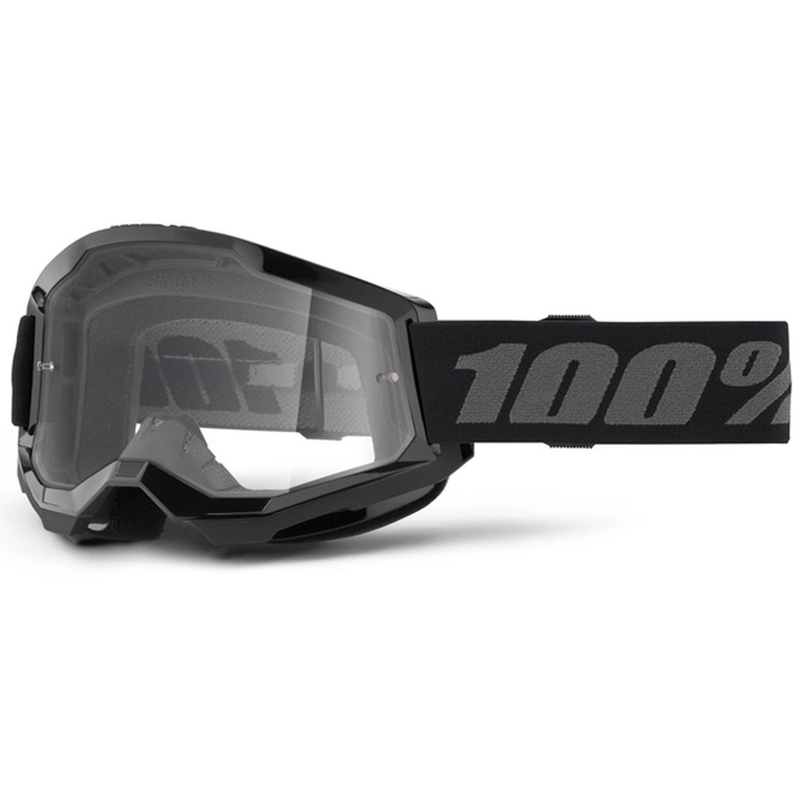 Gafas motocross 100% STRATA 2 Nuevo negro (plexi transparente)
