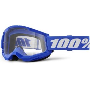 Gafas de Motocross 100% STRATA 2 New Azul (plexiglás transparente)