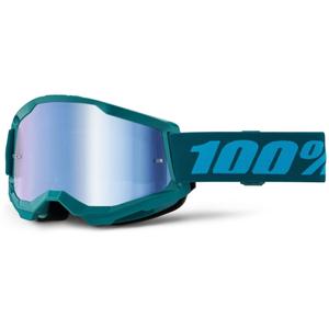 Gafas motocross 100% STRATA 2 New Stone azul (plexi azul)