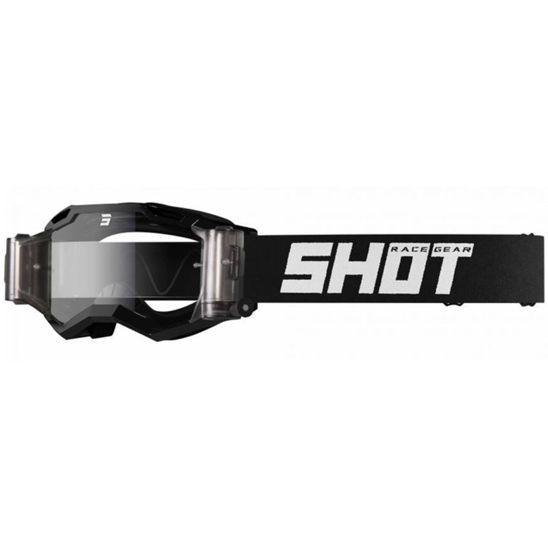 Gafas de motocross Shot Assault 2.0 Solid Roll-Off negras