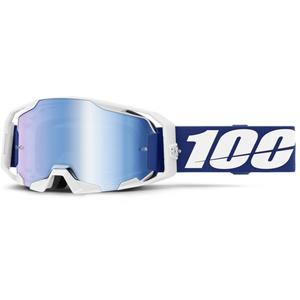 Gafas de motocross 100% ARmatic azul con plexi azul