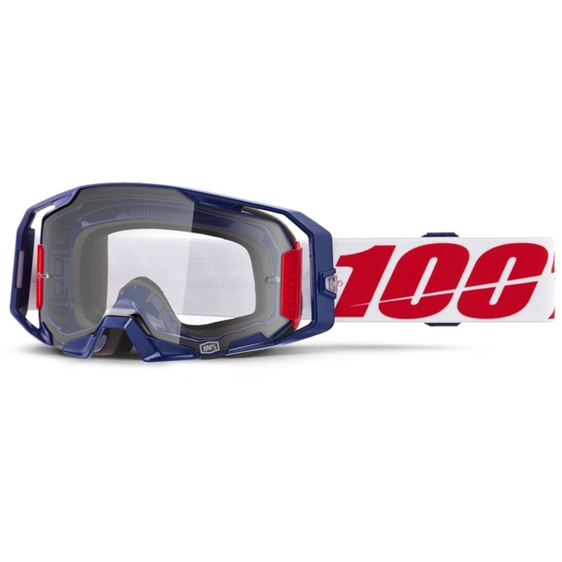Gafas de motocross 100% ARmatic Mach Z con plexi transparente