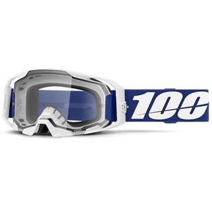 Gafas de motocross 100% ARmatic azul con plexi transparente