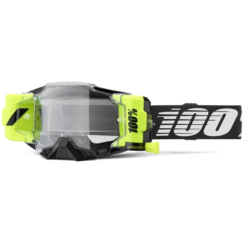 Gafas motocross 100% - USA Armega Forecast negro (cristal transparente)