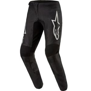 Pantalones de motocross Alpinestars Fluid Graphite negro-plata