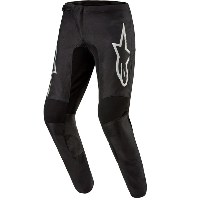 Pantalones de motocross Alpinestars Fluid Graphite negro-plata