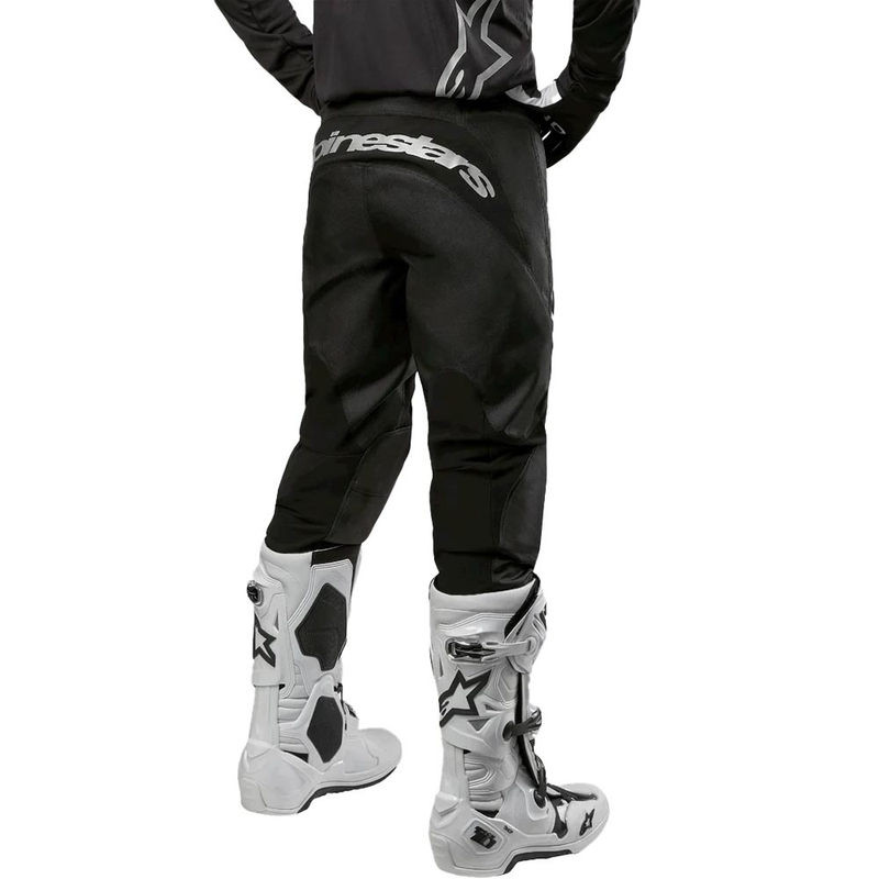 Pantalones de motocross Alpinestars Fluid Graphite negro-plata