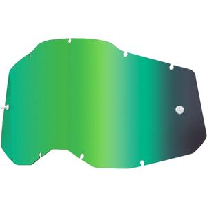 Plexi 100% Racecraft 2/Accuri 2/Strata 2 verde espejado (Antivaho)