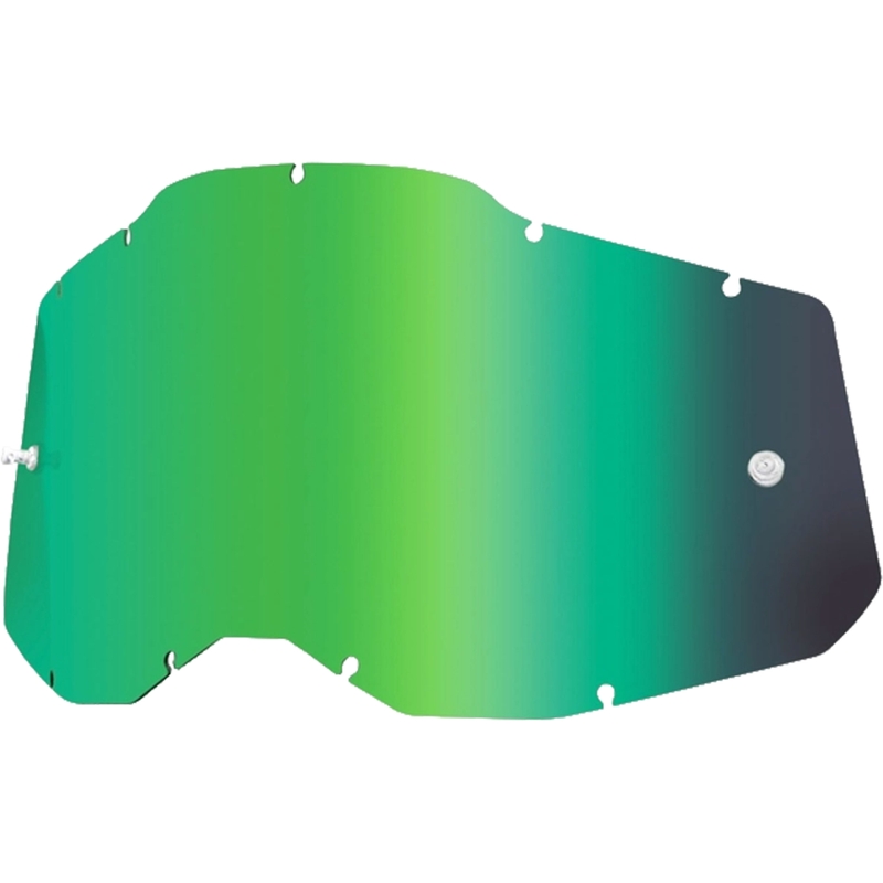 Plexi 100% Racecraft 2/Accuri 2/Strata 2 verde espejado (Antivaho)