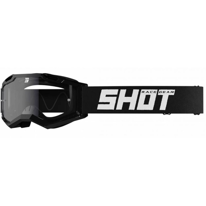 Gafas de motocross Shot Assault 2.0 Solid Enduro negras