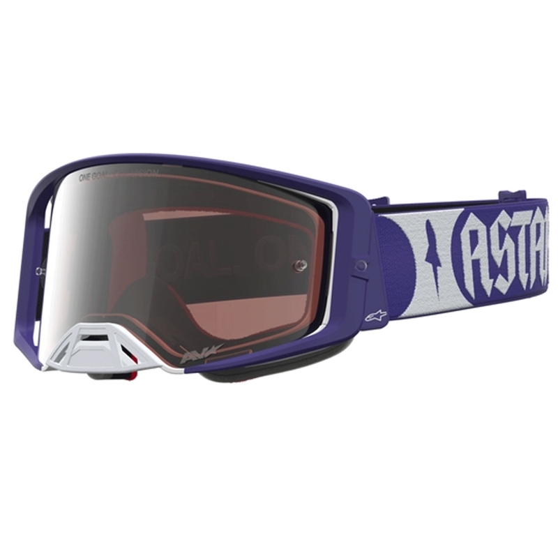 Gafas de motocross Alpinestars Supertech Atrox azul-blanco
