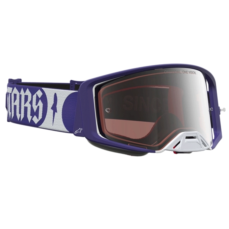 Gafas de motocross Alpinestars Supertech Atrox azul-blanco