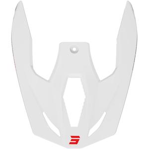 Visera para cascos Shot Furious, color blanco brillante.
