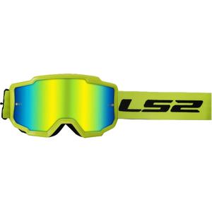 Gafas de motocross LS2 Charger H-V amarillas con plexi de iridio