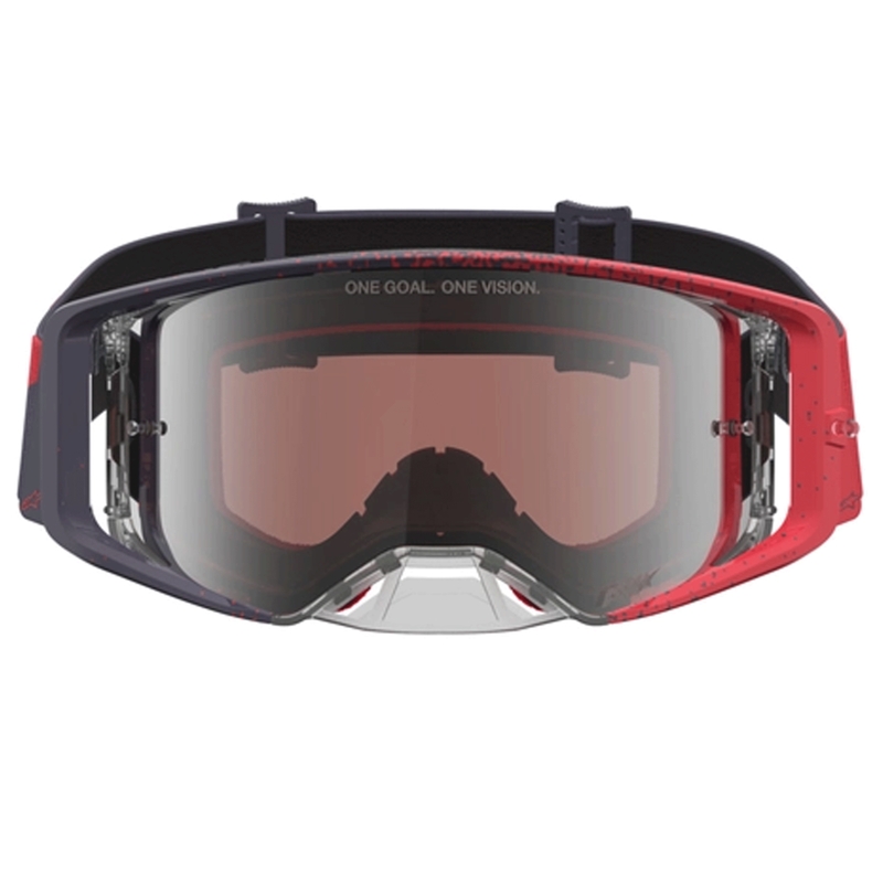 Gafas de motocross Alpinestars Supertech negras y rojas