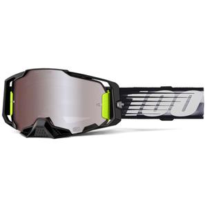Gafas de motocross 100% ARMEGA Lightspeed con plexiglás HIPER plateado