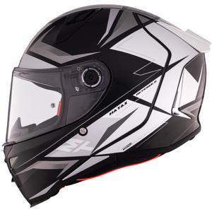 Casco integral de motocicleta MT REVENGE 2 S HATAX B2 negro-gris-blanco - II. calidad