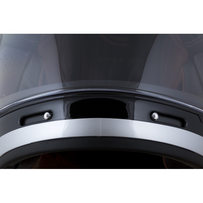 Casco integral de motocicleta Cassida Fibre Jawa Sport negro-plata-rojo 2 - II. calidad