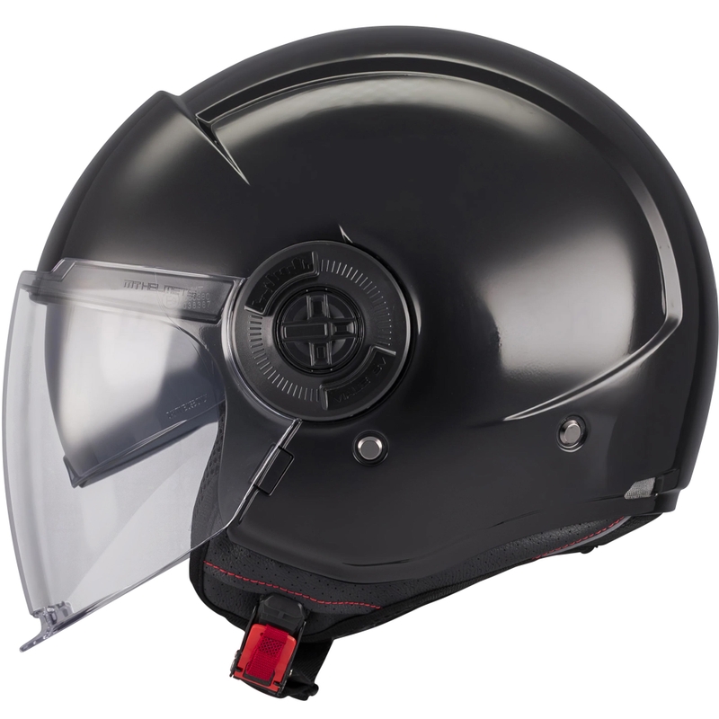 Casco de moto jet MT Viale SV S Pure A1 negro - II. calidad