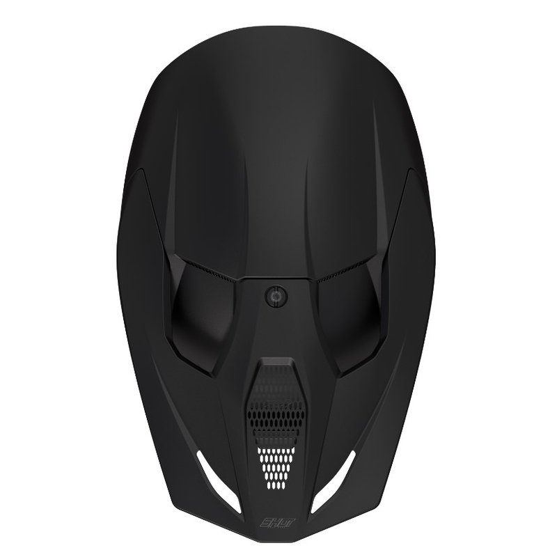 Casco de motocross Shot Race Solid negro - II. calidad liquidación