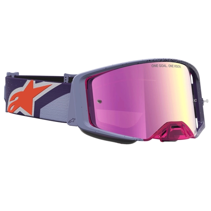 Gafas de motocross Alpinestars Supertech Hiten color púrpura rojizo
