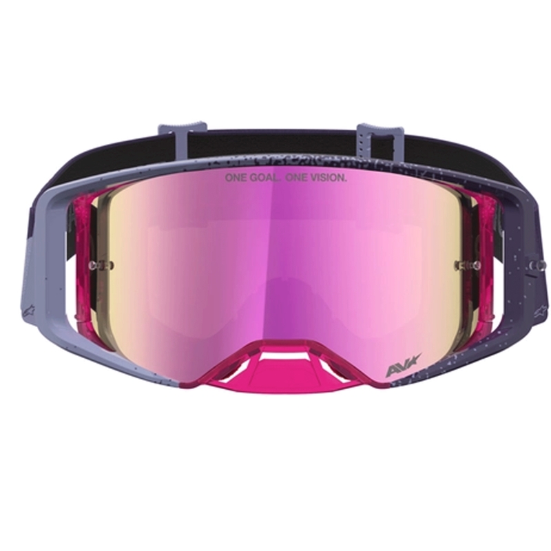Gafas de motocross Alpinestars Supertech Hiten color púrpura rojizo