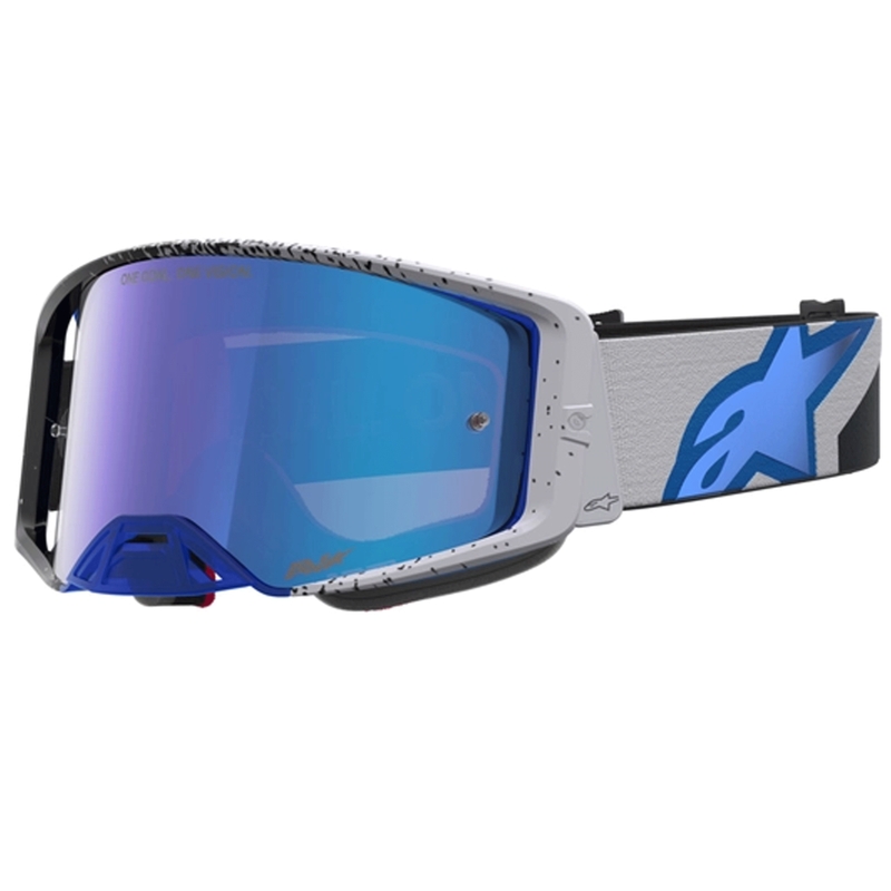 Gafas de motocross Alpinestars Supertech Hiten, color negro-azul