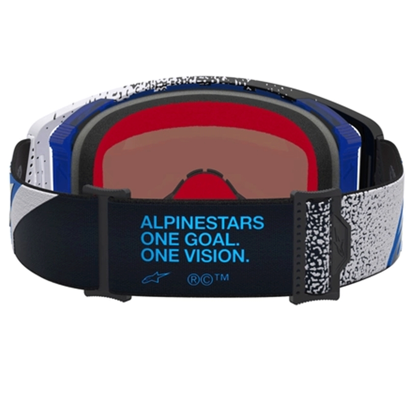 Gafas de motocross Alpinestars Supertech Hiten, color negro-azul