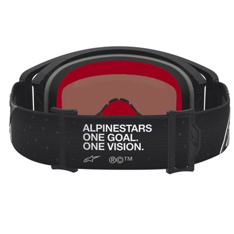 Gafas de motocross Alpinestars Supertech Vesta, color negro mate-plata