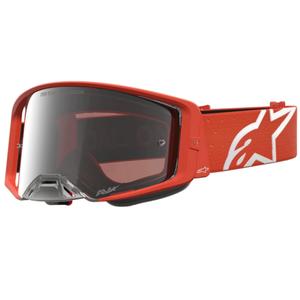 Gafas de motocross Alpinestars Supertech Vesta color naranja y plata