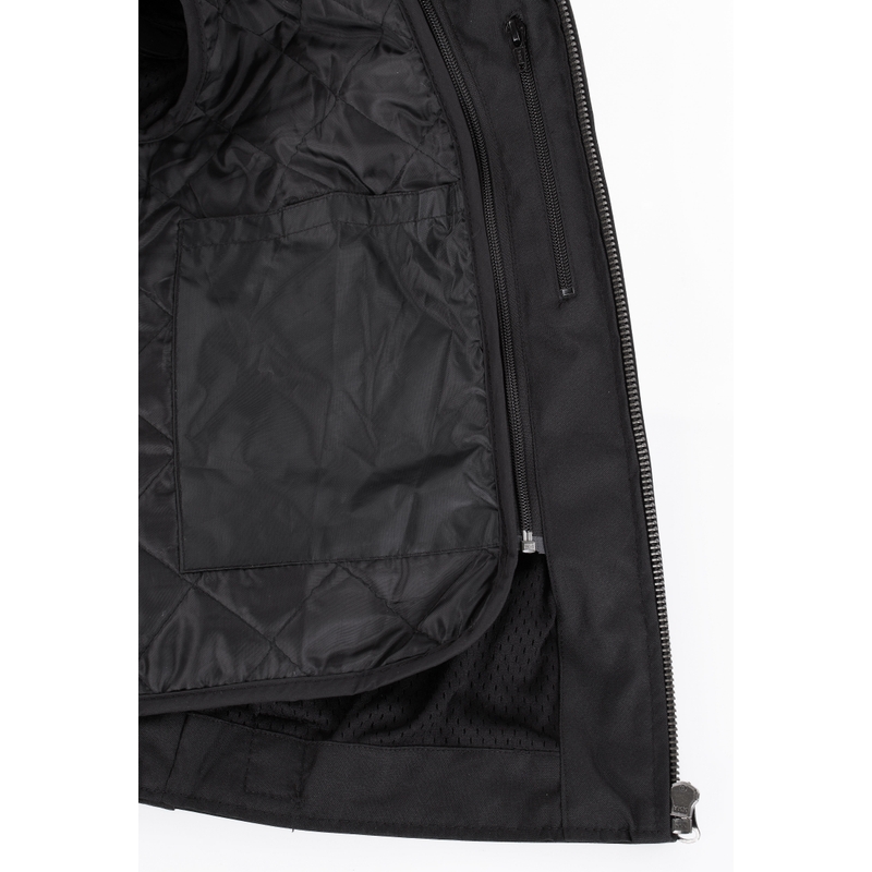 Chaqueta de moto RSA Daytona negra mate 2 - II. calidad