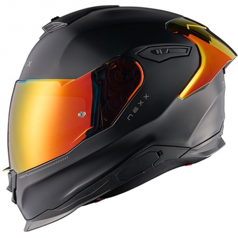 Casco integral de moto NEXX Y.100R Subsonic negro mate-rojo - II. calidad liquidación