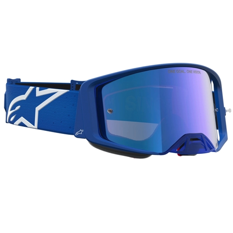Gafas de motocross Alpinestars Supertech Vesta azul-blanco