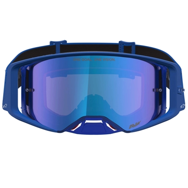 Gafas de motocross Alpinestars Supertech Vesta azul-blanco