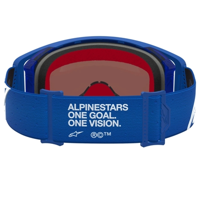 Gafas de motocross Alpinestars Supertech Vesta azul-blanco