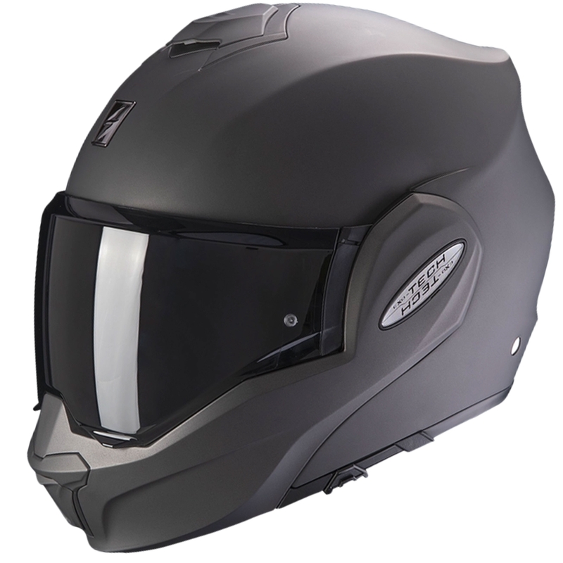 Casco de moto plegable Scorpion EXO-TECH EVO Solid antracita mate - II. calidad