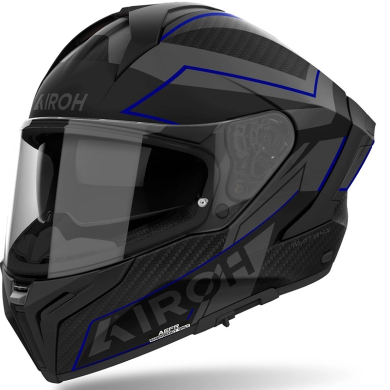 Casco integral para moto Airoh MATRYX Sentinel azul mate