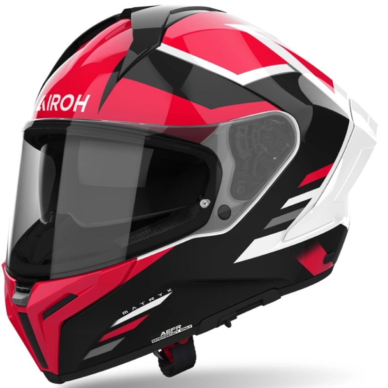 Casco integral de moto Airoh MATRYX Thron rojo